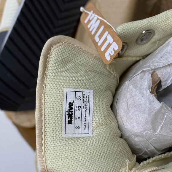 Native Dartmouth Wedge Lace-Up Low-Top Sneakers Women's Size 11 - Picture 7 of 7